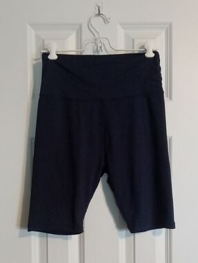 Women's High-Waist Navy Bike Shorts